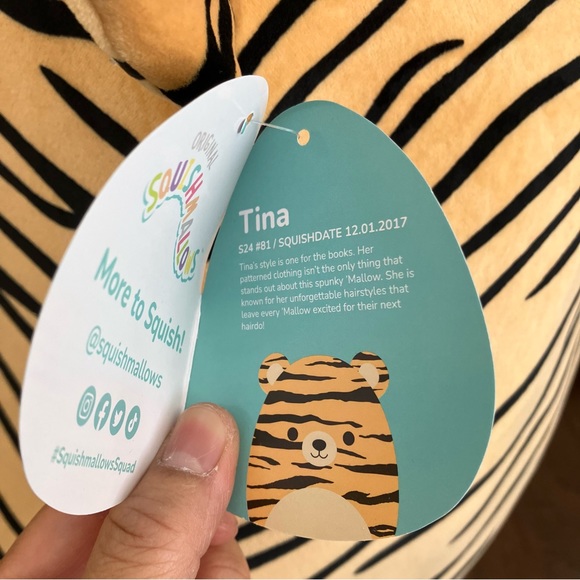 Squishmallow 24” Tina the Tiger - Picture 5 of 5